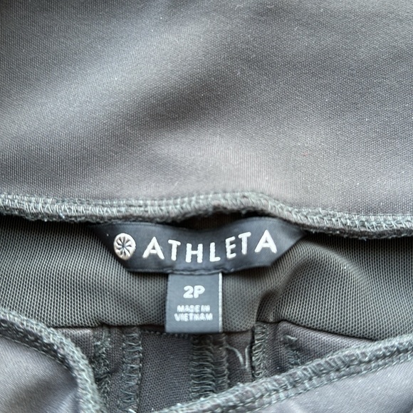 Athleta cargo tights; size 2P; olive green - Picture 2 of 6